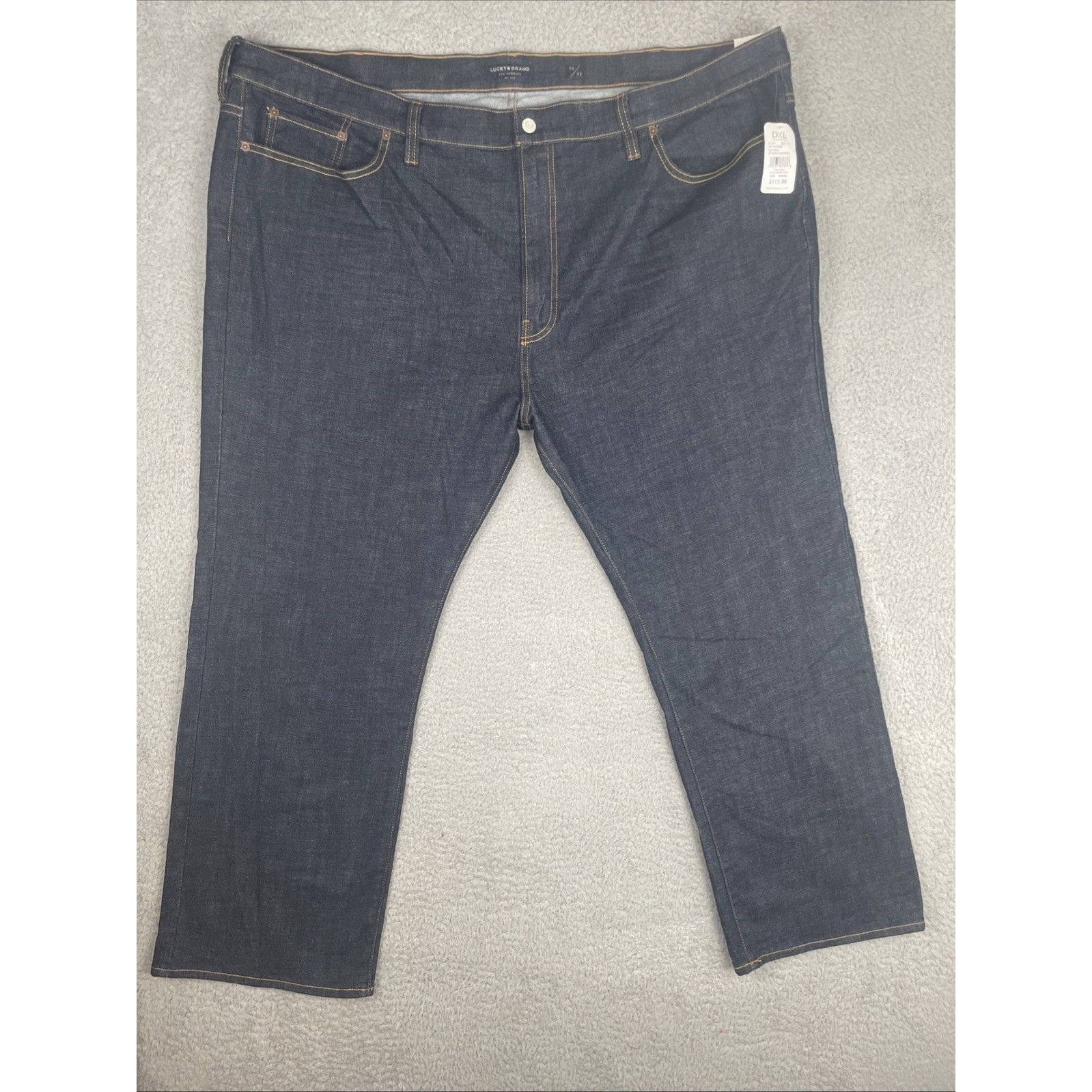 Lucky Brand 181 Relaxed Jeans Mens 50x32 Blue Dark Wash Nwt Msrp 115